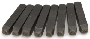 Steel Stamp 1/4" Fractions Set