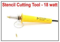 Bent Stencil Cutting Woodburning Tool Tip