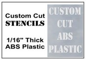 ABS 1/16" Thick Plastic Stencil Set, 48 in. 12 Characters.