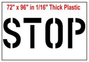 72" Stop Stencil