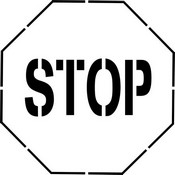 Stop Sign Stencil