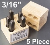 05053, 3/16" 5 Single Pieces Stamps (Symbol Stamps)
