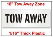 Tow Away Stencil