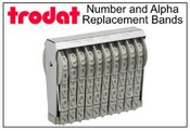 Trodat Replacement Number and Letter Bands