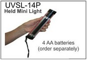 UVSL-14P MINI, UV LAMP, 4W, LW/SW, 4AA