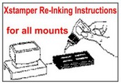 How to re-ink your Xstamper
Xstamper re-inking instructions