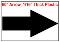 Arrow Stencil
60 inches wide x 30 inches high Arrow Sign Symbol Stencil