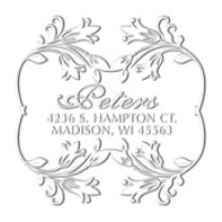 MONOGRAM EMBOSSING SEAL
Custom Floral Bordered Address Embosser