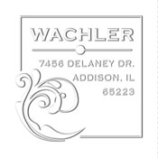 MONOGRAM EMBOSSING SEAL
Custom Bordered Address Embosser