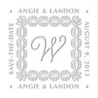 MONOGRAM EMBOSSING SEAL
Custom Monogram Save The Date Embosser