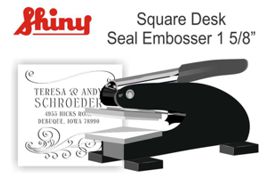 1-5/8" Square Emossing Seal
EH Shiny Square Embossing Seal