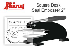 2" Square Emossing Seal
EH Shiny Square Embossing Seal