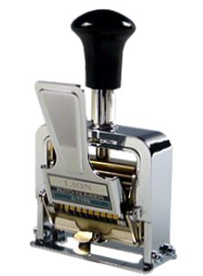 Lion Numbering Machine
A-01 Lion Lever-Action Numbering Machine, 10-wheel