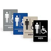 ADA Sign MEN HANDICAP 6x9