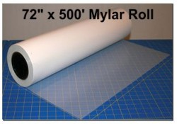 Plastic Mylar 72" x 500' x 10 Mil Thick Roll
