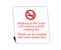 Engraved No Smoking Easel Tabletop Sign