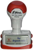 For deposit only Shiny OA Pre-Inked Stock Stamp