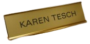 2"x8" Nameplate with Standard Holder
