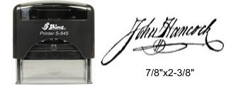 Self-Inking Signature Stamp