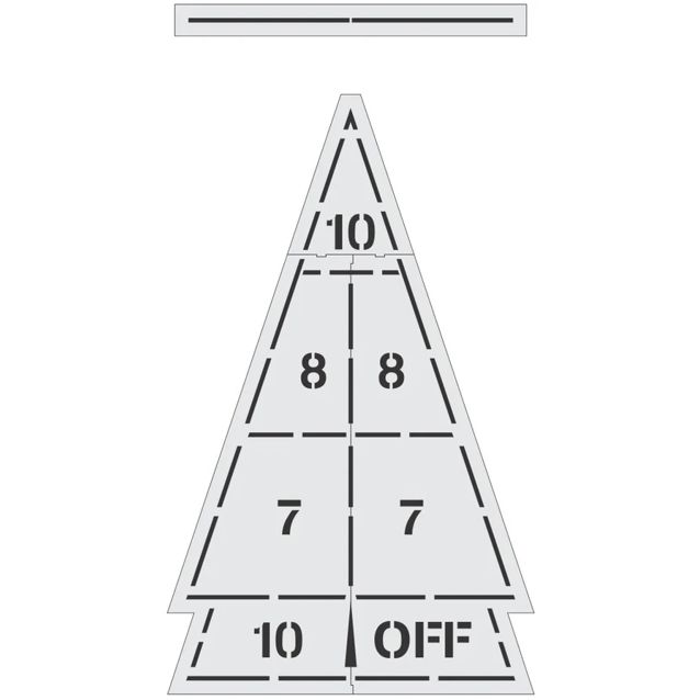 Shuffleboard Stencil