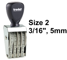 Trodat Size No 2 - 4 Band Stamp