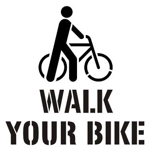 Walk Your Bike Stencil
Bike Stencil