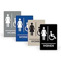 ADA Sign WOMEN HANDICAP 6"x9"