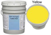 TTP-115F Type 1 SOLVENT BASED TRAFFIC PAINT - YELLOW