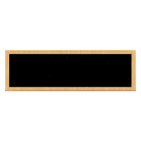 Black Plate with Gold Border
